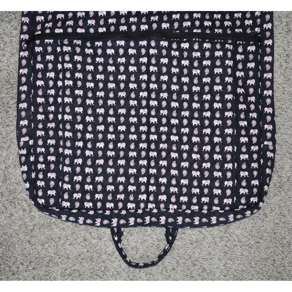 Vintage Vera Bradley Quilted Garment Bag Pink Elephants Retired Y2K